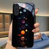 Cartoon-Design Glas-Handyhülle geeignet für Samsung Galaxy S26 S25 S24 S23 S22 S20 FE/Ultra/Plus sturzsichere Rückabdeckung