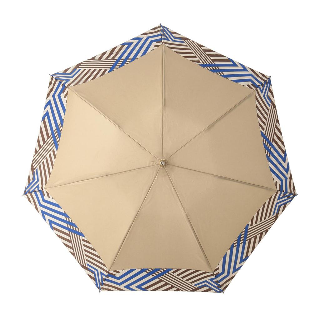 Moonbat Folding Twill Geometric [Lanvin Collection] Umbrella, Pattern, Beige, 21-083-11102-02