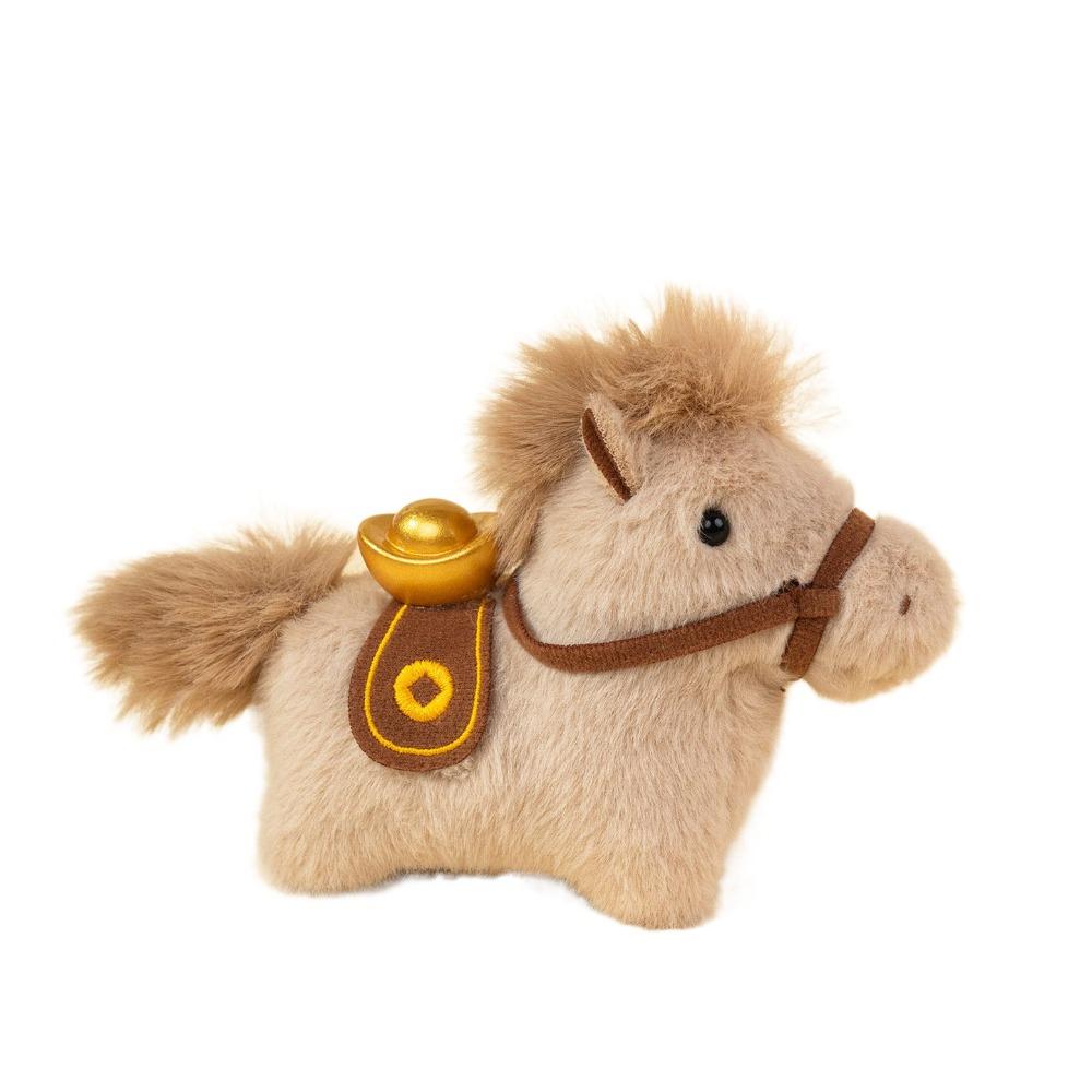Mascot Dolls Yuanbao Pony Ornament Cute Zodiac Pony Figurine Plush Horse Ornament  Year of Horse верблюд