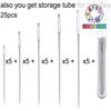 25Pcs Large Eye Stitching Needles Sewing Needles Handmade Leather Needle Steel Yarn Knitting Needles Sewing Tool Set
