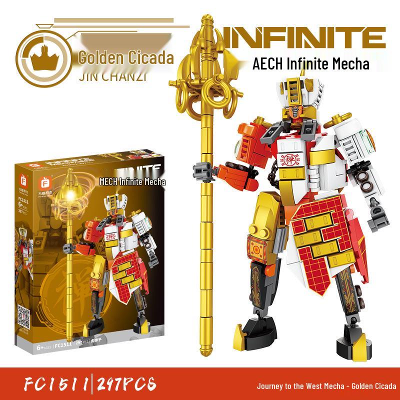 Fang Cheng Divine Dragon Transforming Mecha Building Blocks for Kids