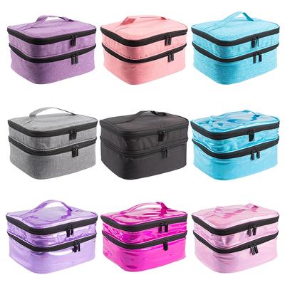 30 Grids Nagellack Lagerung Tasche Kosmetische Ätherisches Öl Parfüm Handtasche Doppel-Schicht Tragbare Lippenstift Organizer Box Halter