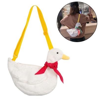Bufanda de Pato de Peluche Kawaii Lolita Cartero Hombro Cartera Cruzada Regalo Damas