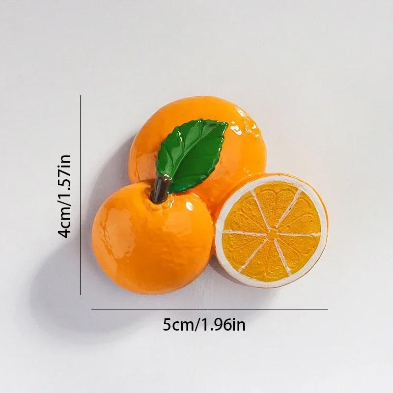 Creative Fridge Magnet Decor 3D Cute Cartoon Fruit Message Board Refrigerator Magnet Sticker for Kids Toy Gift Home Decoration