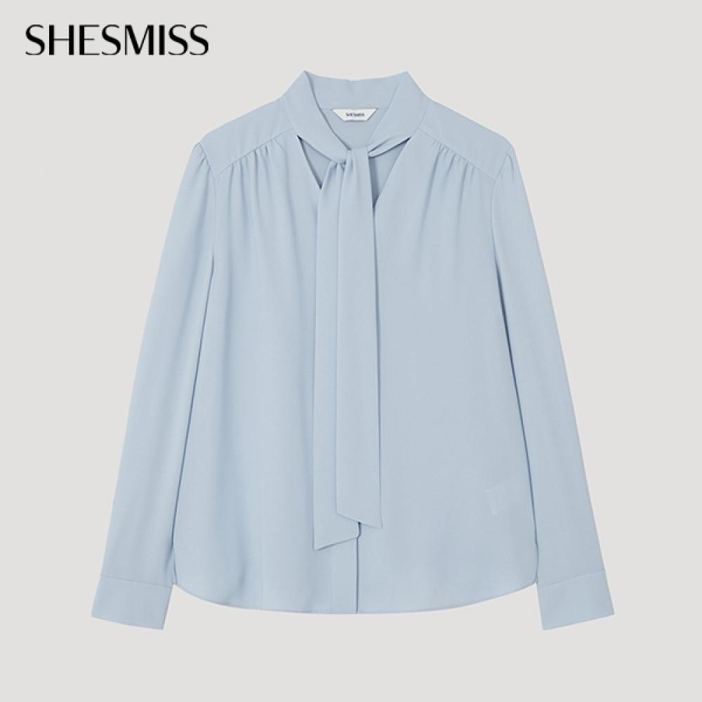 

Она S miSS Блузка с галстуком-бантом Swwblp12010 Ll light blue/55