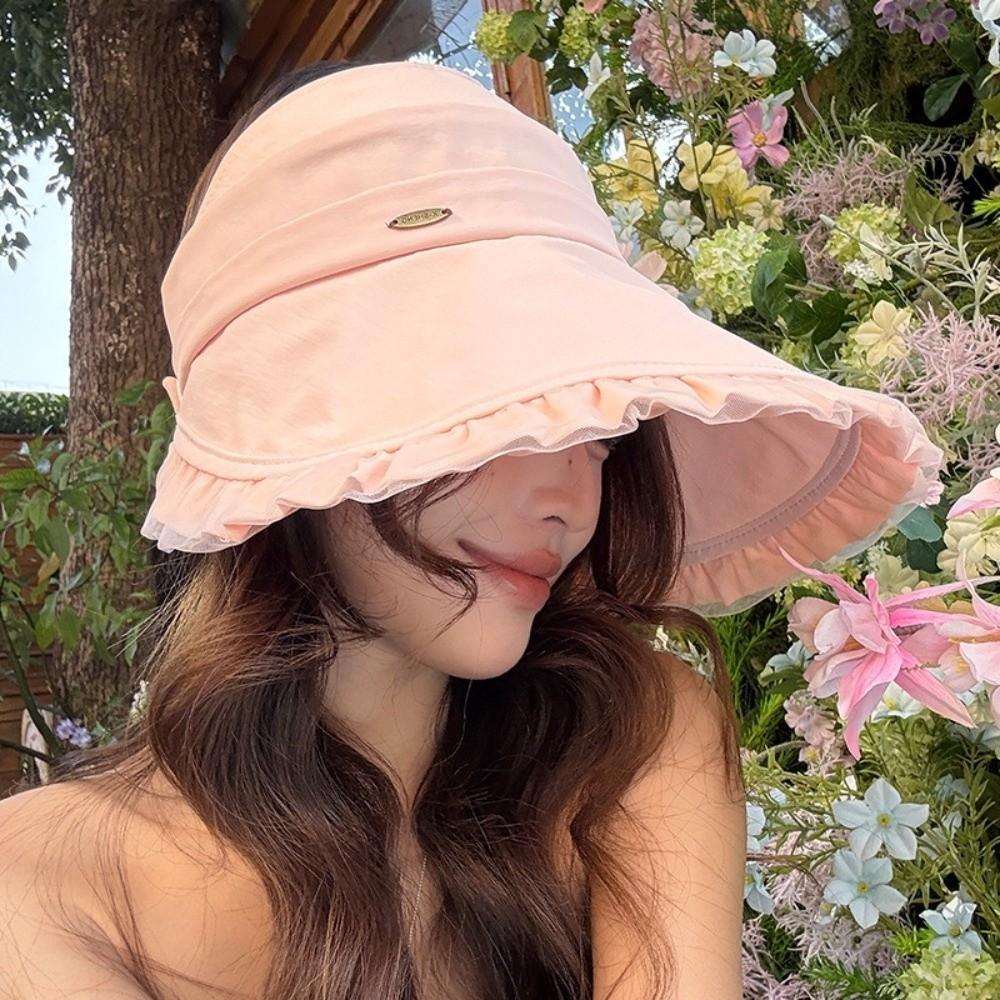 Korean Style Sun Protection Cap UV Protection Beach Hat Outdoor Bucket Hat  Sports Events