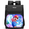 Der Super Mario Galaxy Film Strapazierfähiger Rucksack mit mehreren Fächern für Schulkinder Mit atmungsaktiven Air-Cushion-Trägern