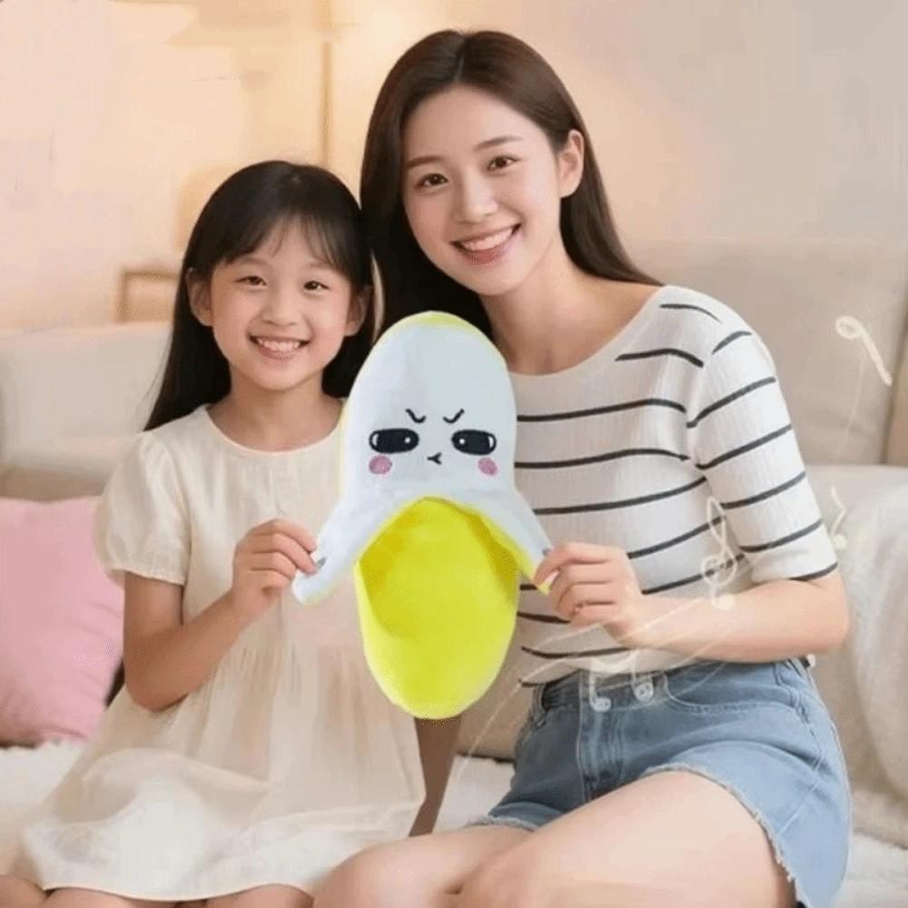 Soft Banana Plush Toy Cute Music Rhythm Stuffed Doll Fruit Induction Metronome  Developmental Toy