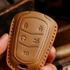 Car key cover is suitable for Cadillac key case CT4 genuine leather xt4 Crazy Horse leather car key cover purely handmade