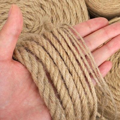 Handmade Hemp Rope for DIY Projects, Cat Scratching Posts & Jute Decoration
