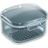 Denture Bath Case Cup Box Portable Denture Holder Storage Soak Container for Travel Cleaning, Mouth Guard Night Gum Retainer False Holder Case for
