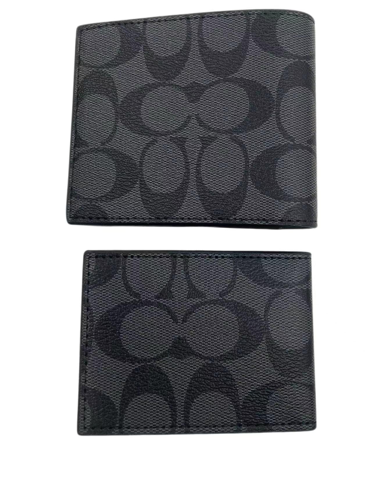 

that can hold a lot of box [Coach] Wallet/wallet cards, men s bi-fold, bi-fold wallet, men s wallet, small, goods-only (LOGO black) [product]