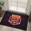 Queensland Maroons Design Crystal Velvet Carpet Cozy Non?Slip Printed Rug For Bedroom Living Room Entrance