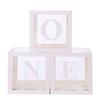 6pcs/set 25cm Transparent Balloon Boxes+ONE Letters, 1st Birthday Baptism Party Decoration Gift Box Baby Shower Decor