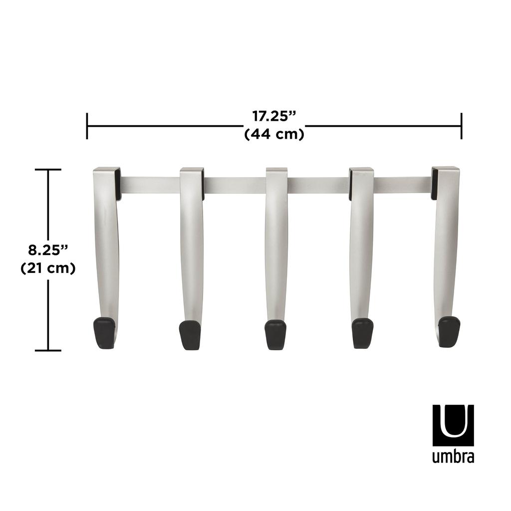 Umbra SCHNOOK OTD 5 HOOK 5 Door 2318275047 (Schnook Hook) Black/Nickel