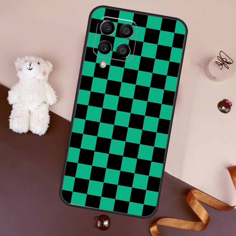 Checkerboard Checkered Board Case For Samsung Galaxy M11 M31 M21 M53 M13 M32 M52 M15 M35 M55 M14 M34 M54 M06 M16 M36 M56