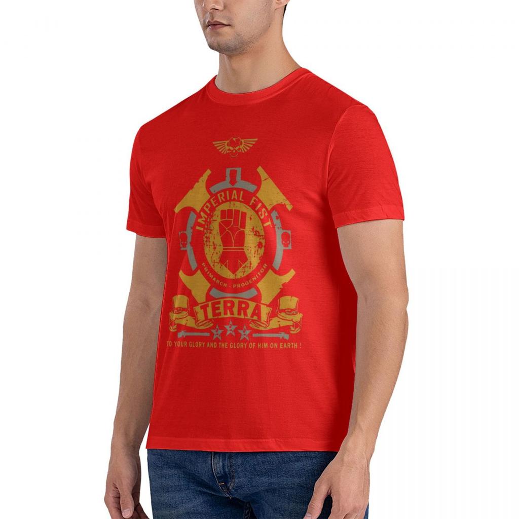 Imperial Fist Terra T Shirt Design Short Sleeve 3xl Outfit Famous Humor Summer Style Unique T Shirt Men Fashion Casual Aesthetic