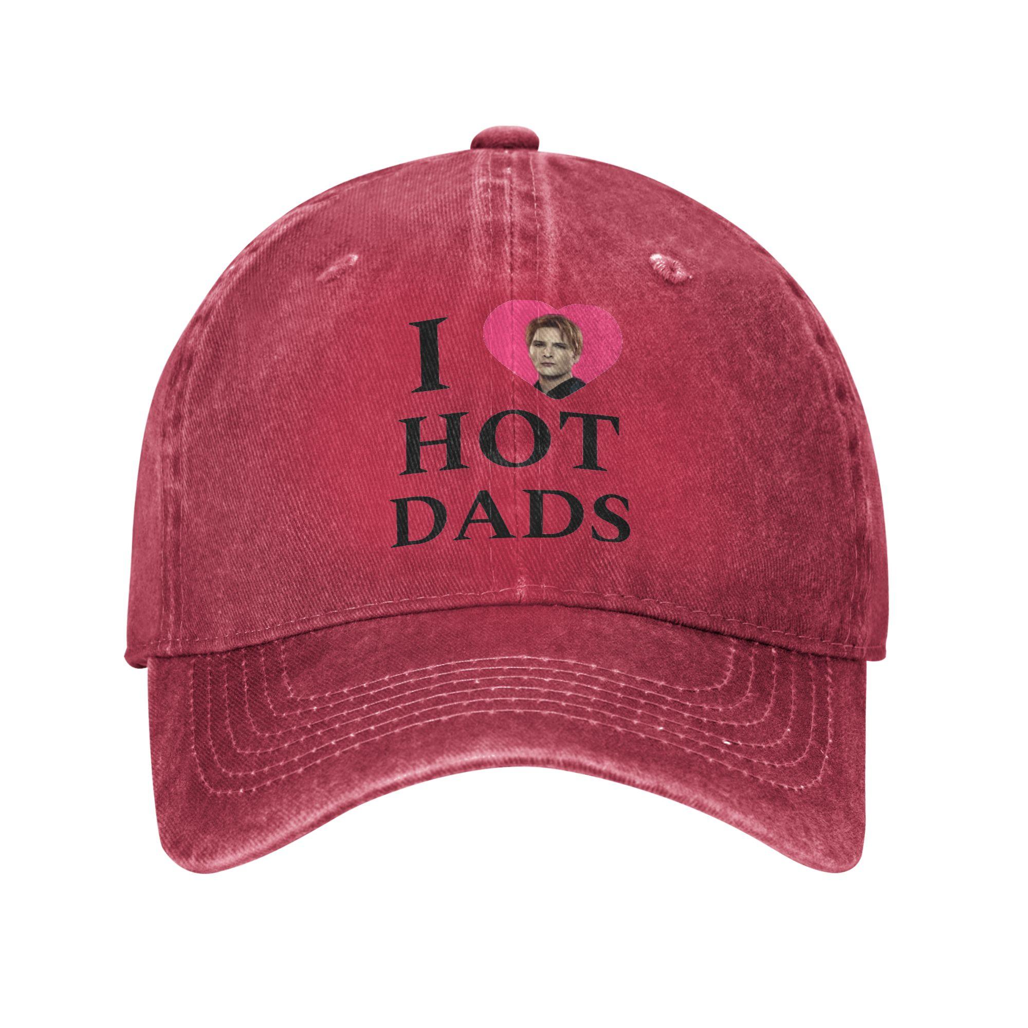 Carlisle Cullen Dilf Twilight Unisex Baseball Cap Distressed Washed Caps Hat Vintage Outdoor Summer Gift Snapback Hat One Size