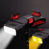Usb Rechargeable Bike Headlight Waterproof Cycling Light Bike Horn And Power Bank Frontlight For Outdoor Cycling