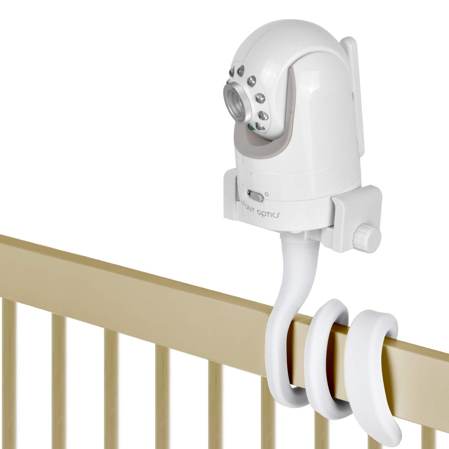 Baby Monitor Mount Camera Shelf, Compatible with DXR 8 and Most Other Baby Monitors. Universal Baby Camera Holder, Mounts to Crib Shelves and Furnitur