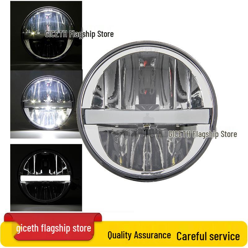 5.75" LED Headlight for Harley X48, XL883R/L 750, Dyna, Benelli 400 Motorcycles & Scooters - Off-road Compatible