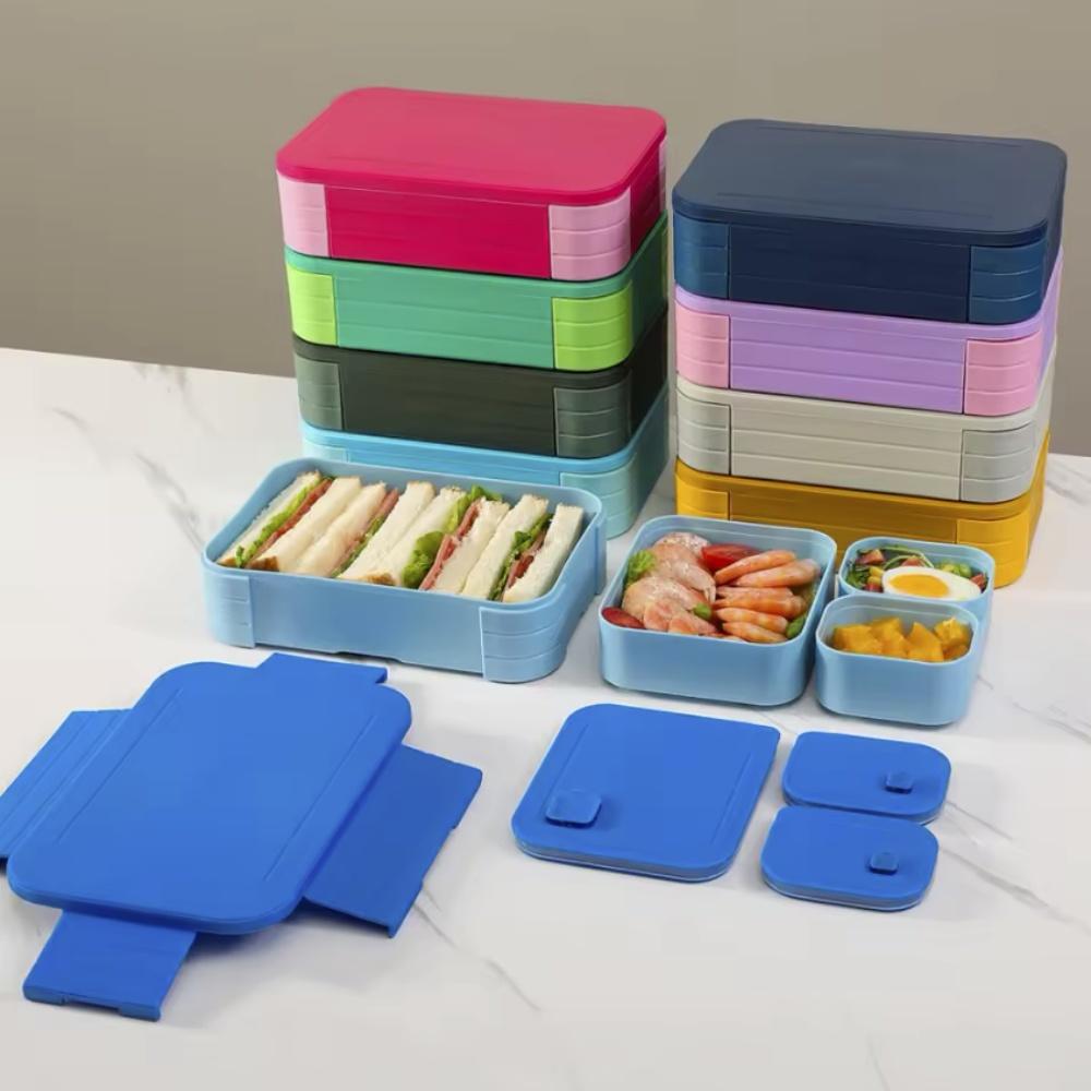 Lunch Box Leak Proof Bpa-free Bento Lunch Box for Multi-compartment Meal Planning Container for Work