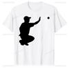 Silhouette Baseball Catcher T-shirt