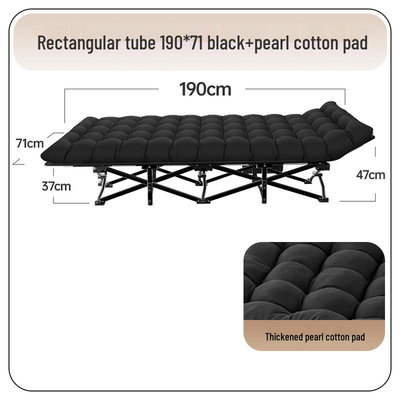 Folding Military-Style Single Recliner Bed for Outdoor or Office Use