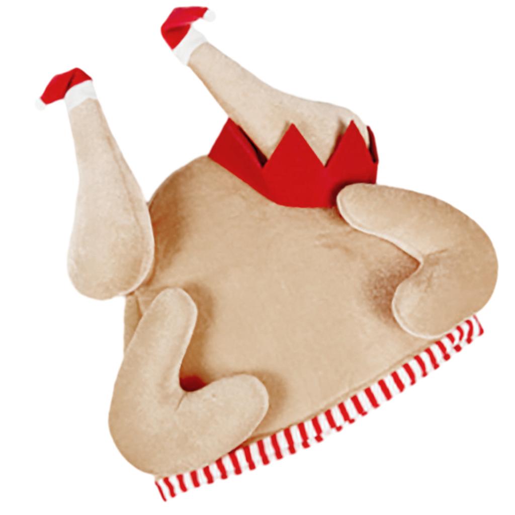 Adult Teenagers Funny Stereo Turkey Hat Thanksgiving Hat Women Ladies Hats Carnival Christmas Party Dress Up Hat