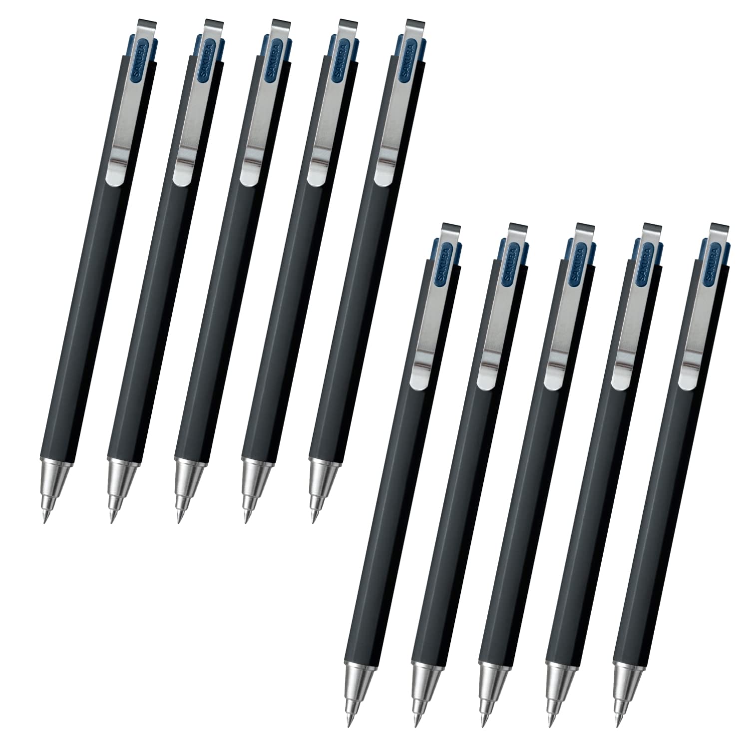 

Шариковая ручка Sakura Crepas Gel Ink Ball Sign iD Plus Night Black 10 шт. 0,5 мм GBR355#43(10)