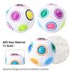 hot! 2 Pcs Magic Rainbow Ball Challenging Puzzle Cube Fidget Toy for Children/Adults