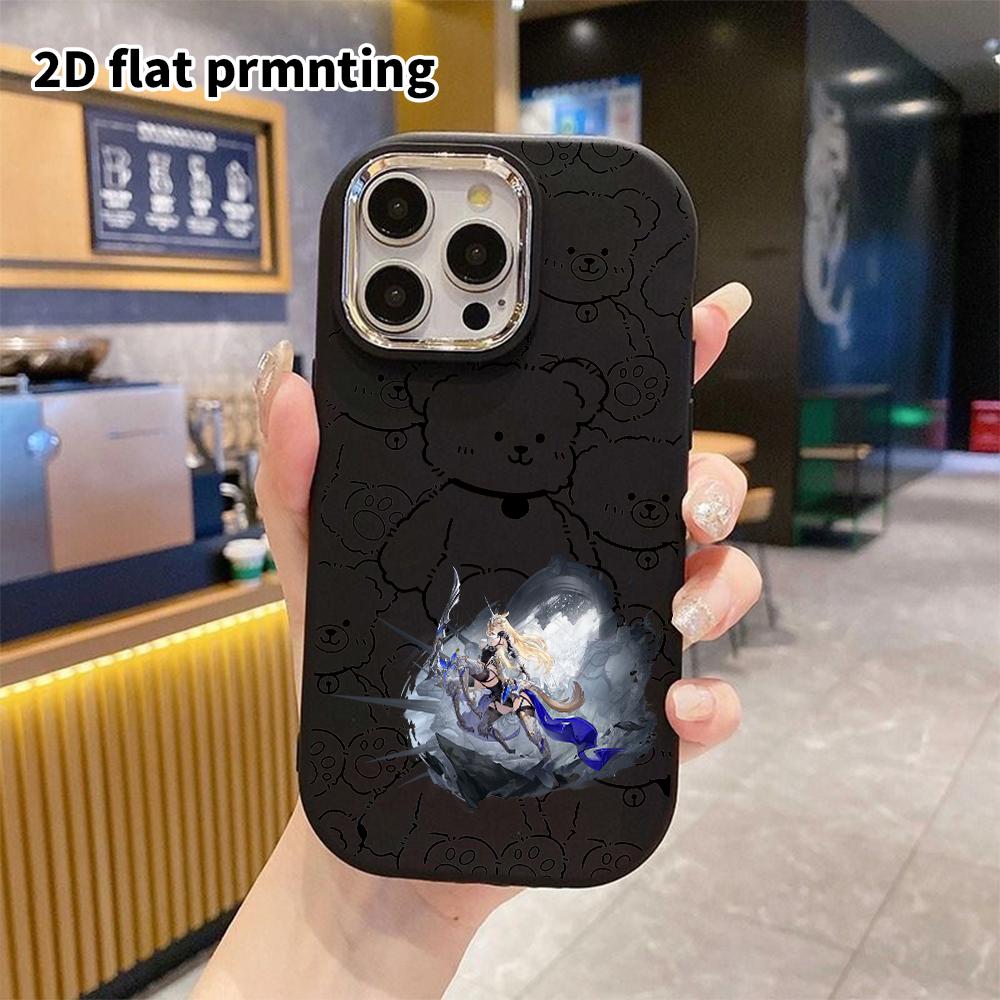 Phone Case: 2D Flat Design Suitable for iPhone 18 17 16 15 14 13 Pro Protective Case, Couple Style, Blonde Beast Ears, Christmas and Halloween Gift