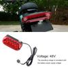 48V Electric Bike Brake LED Light Rr Tail Warning Lamp Cycling Accessories