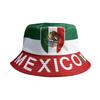 Mexico Flag Hat,Double Sided Bucket Hat Men Women, Polyester UV Protections,Soccer Fan Gear,Festival Souvenir