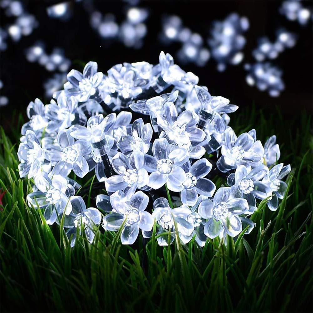 Outdoor Solar Sakura String Lights for Garden & Camping Atmosphere