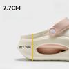 Fashion 2025 New Women's Chunky Platform Sandals Thick Sole Beach Flip-Flops Non-Slip EVA Toe-Cover Trendy Slippers for Summer Outdoor