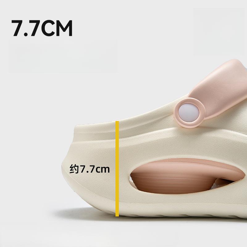 Fashion 2025 New Women's Chunky Platform Sandals Thick Sole Beach Flip-Flops Non-Slip EVA Toe-Cover Trendy Slippers for Summer Outdoor