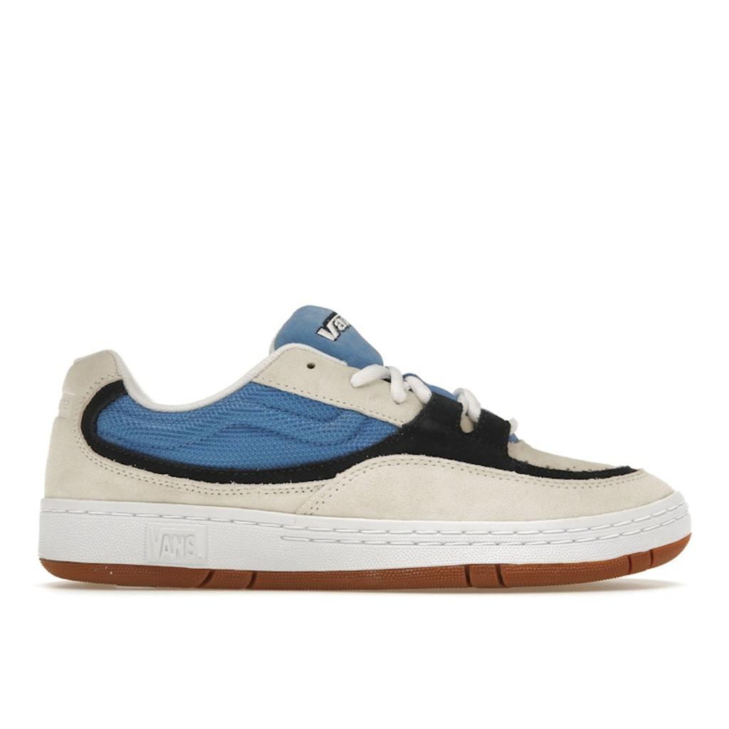 Supreme X Vans Skate Speed White Blue Gum Unisex Sneakers Cream VN0007R0WHT