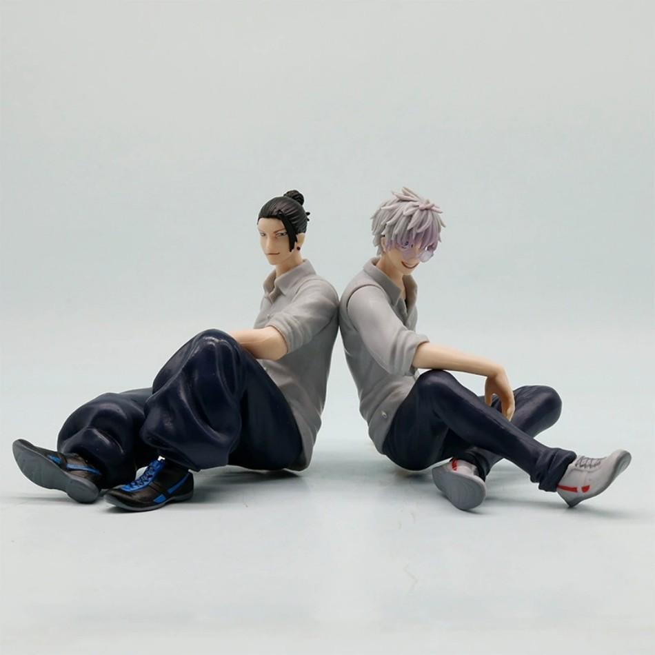 In Stock Jujutsu Kaisen 10cm Gojo Satoru Geto Suguru Action Figure PVC Kawaii Toys Dolls Anime Birthday Gift