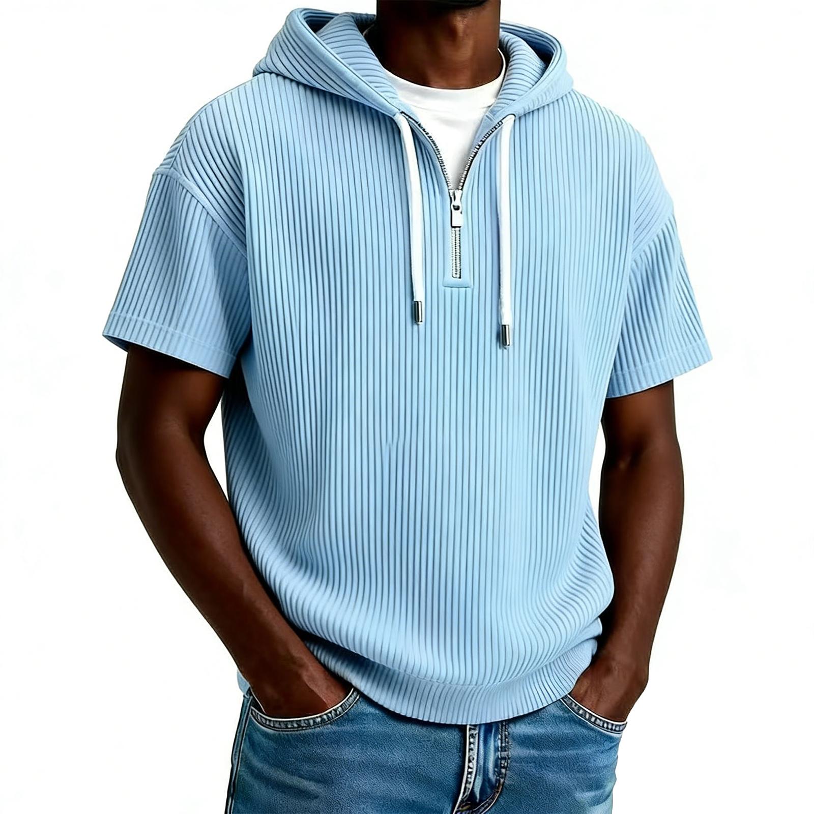 

Men s Color Sports Short,sleeved Top Loose Casual T,shirt XL синій