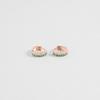 [Judy And Paul] Azuh Emerald Green and Crystal Small Hoop Earrings E51693