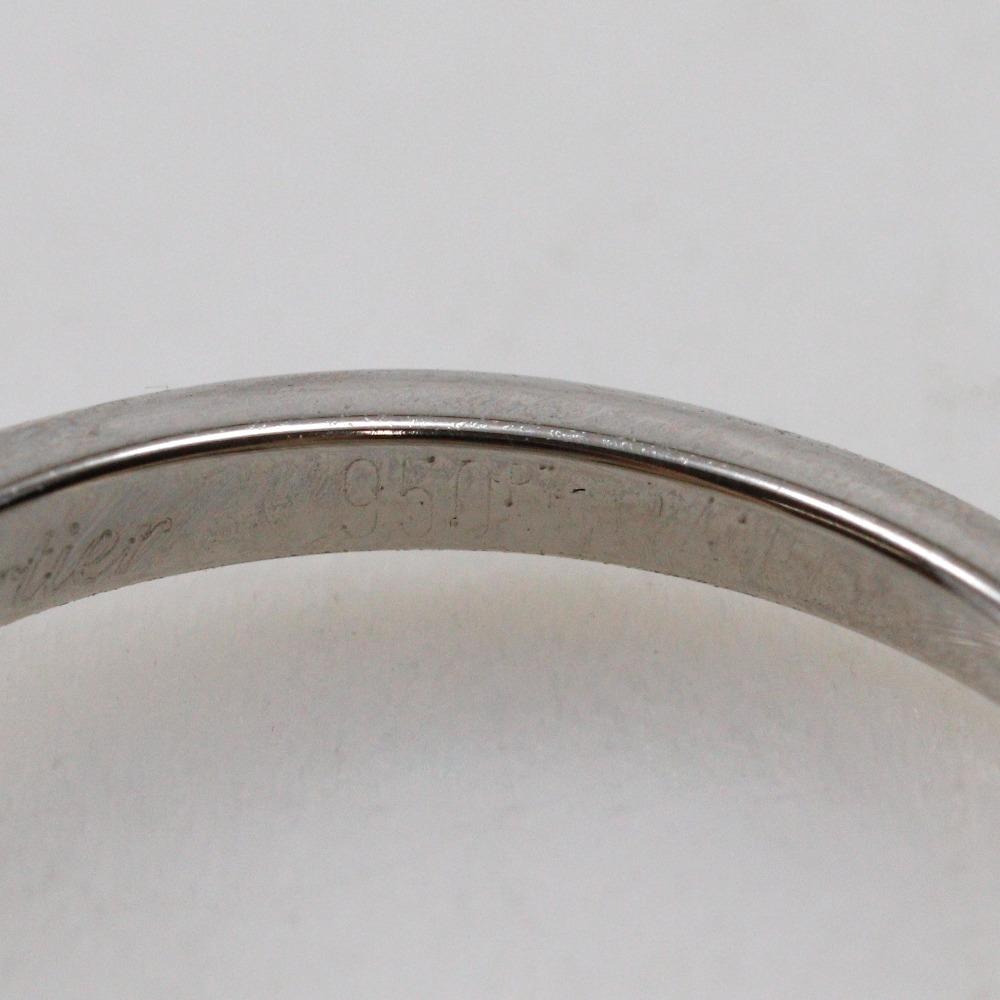CARTIER Solitaire 1895 Ring Pt950Platinum/diamond #4.1(US Size) 2.1g Women Used