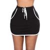 Women Sexy Club Skirt Short Pocket High Waist Skirt