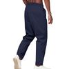Men's Relaxed Fit Comfortable Quick-Dry Waistband Casual Business Solid Colour Trousers