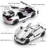 1:32 SLR 772S 300SL Sportwagen Modell Spielzeug Legierung Druckguss Miniatur Supercar Sound Licht Türen Geöffnet Rückzieher für Kinder Geschenke