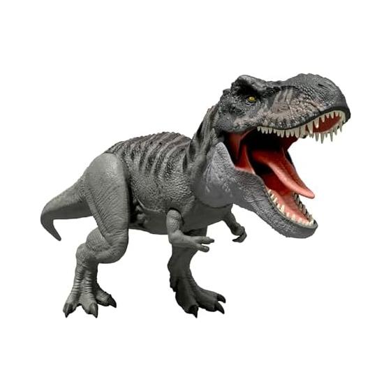 Mattel Мир Юрского периода (МИР ЮРСКОГО ПЕРИОДА) Супер экшн! Рычащий T-Rex Детская Фигурка Динозавр Игрушка Движущаяся Большой Общая Длина: приблизительно. 54 см Возраст 4 и