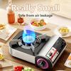 1pc Mini Portable Gas Stove, Outdoor Camping And Picnic Grill, Aluminum Alloy Material, Outdoor Cooking Supplies