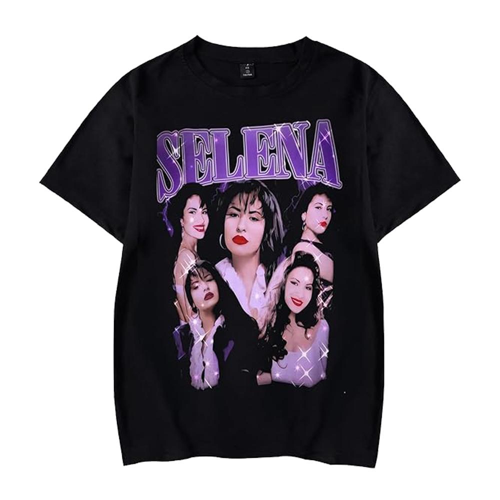 Singer Selena Quintanilla TShirt Women Short Sleeve Cotton Tshirts Casual Summer ONeck Cool Tees Shirt