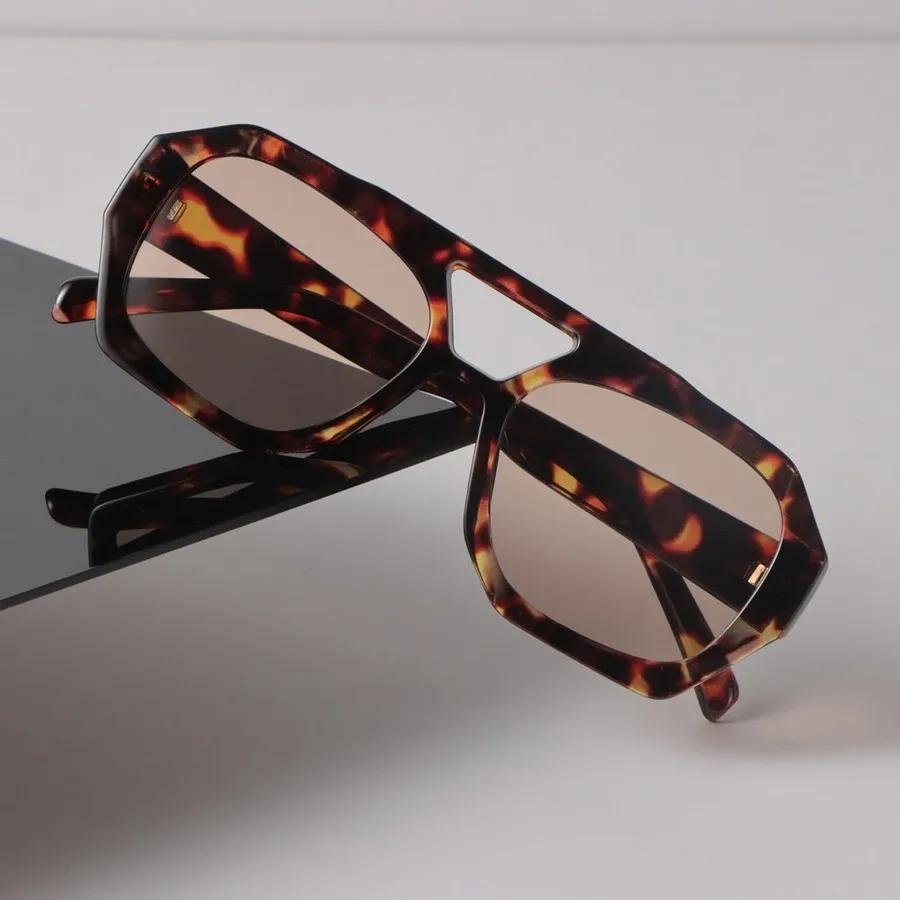 Designer Square Sunglasses Women Men Vintage Leopard Sun Glasses Fashion Personality Eyewear Mirror Lens Sexy Brand