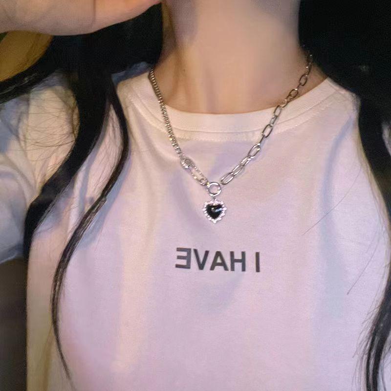 Feeling shell love necklace female niche design versatile girlfriend bow collarbone chain niche neck chain exquisite